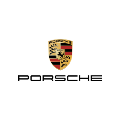 Porsche logo on a transparent background, showcasing the Stuttgart emblem.